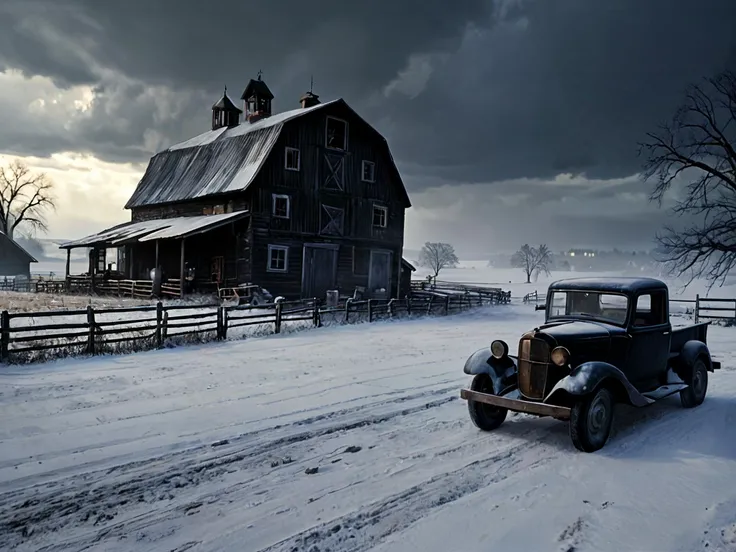 Best quality, masterpiece, ultra high res, (photorealistic:1.4), raw photo, sharp focus,

The winters were harsh on the farm,

<lora:RMSDXL_Enhance:0.45>,
<lora:add-detail-xl:0.8>,
<lora:RMSDXL_Darkness_Cinema:0.5>,
<lora:RMSDXL_Photo:0.45>,
<lora:RMSDXL_Creative:0.8>,
<lora:Retro_Illustration:0.4>