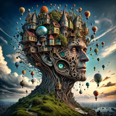 8K, UHD, HDR, intricate details, photo,
A man whose head has grown to hold too many ideas.
Surreal Harmony.
<lora:SurrealHarmony:1>