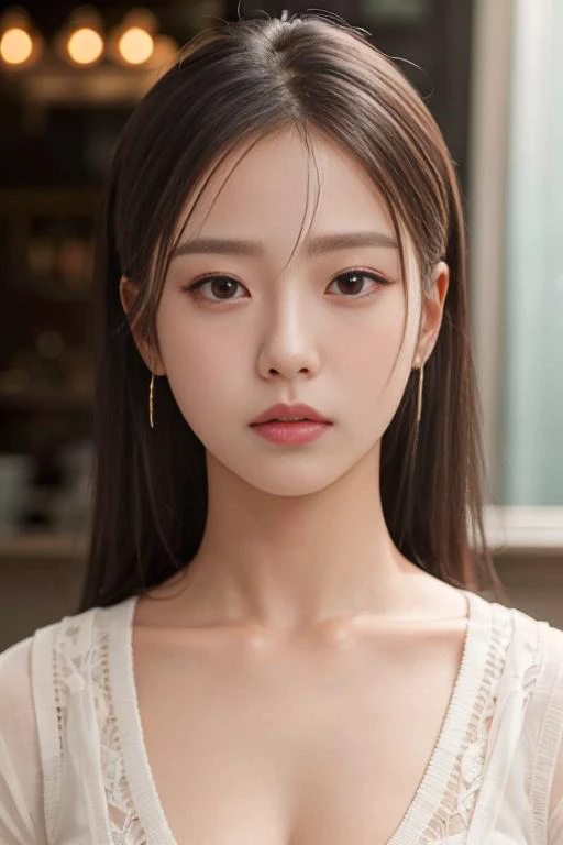 Best quality, masterpiece, ultra high res, (photorealistic:1.4), raw photo, 1girl, inside cafe, closeup, looking at viewer
<lora:Gominsi:1>