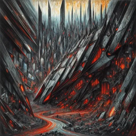 (cottagecore), (geometric:1.2), futurism, impressionist, detailed, majestic, breathtaking, (suggestive:1.3),(depressing:1.3), (cute:1.2), enticing, (irresistible:1.3), disturbing, fascinating, (magnetic:1.2), (black1.3), (crimson:1.2)