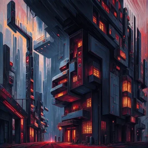 cottagecore, (anime:0.8), (cult of cthulhu:0.5), (futurism:1.3), (dread:0.5), (impressionist:1.1), ethereal, eerie, (suggestive:1.3),(depressing:1.4), (cute:1.3), (surreal:1.1), disturbing, (fascinating:1.3), (black:1.2), (maroon :1.2), (navy:1.2), (orange:0.8)