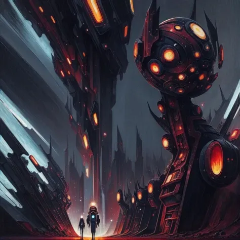 cottagecore, (anime:0.8), (cult of cthulhu:0.5), (futurism:1.3), (dread:0.5), (impressionist:1.1), ethereal, eerie, (suggestive:1.3),(depressing:1.4), (cute:1.3), (surreal:1.1), disturbing, (fascinating:1.3), (black:1.2), (maroon :1.2), (navy:1.2), (orange:0.8)