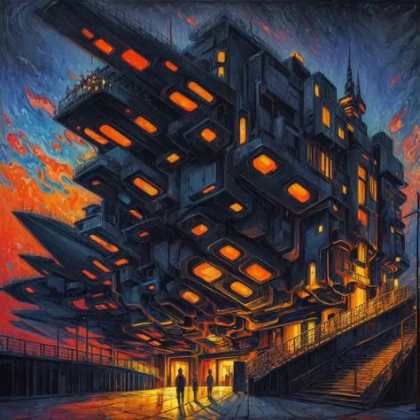(anime:0.8), (dread:0.45), (cult of cthulhu:0.7), (geometric:0.7), (futurism:1.1), cottagecore, (impressionist),(colorful:1.2), detailed, majestic, breathtaking, (suggestive:1.3),(depressing:1.3), (cute:1.2), enticing, (irresistible:1.3), disturbing, fascinating, (black1.3), (navy:1.2), (orange:1.1), (surreal:1.2)
