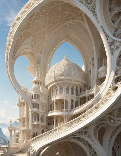 byCharles Schridde, (ivory , Terragen but extremely beautiful:1.4), (intricate details, masterpiece, best quality:1.4) ,
Futuristic style, sleek, modern, ultramodern, high tech, detailed, , looking at viewer
<lora:add-detail-xl:1> <lora:xl_more_art-full_v1:0.5> <lora:looking_at_viewer:2>