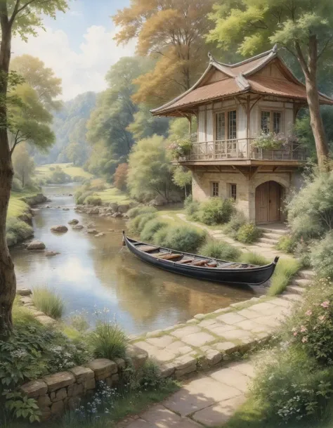 by Alexander Bogen, (de-saturated tones , Pencil Sketch Drawing but extremely beautiful:1.4), (intricate details, masterpiece, best quality:1.4) ,
Tranquil Relaxing Atmosphere, calming style, soothing colors, peaceful, idyllic, Tranquil Relaxing Atmosphere, looking at viewer
<lora:add-detail-xl:1> <lora:xl_more_art-full_v1:0.5> <lora:looking_at_viewer:2>