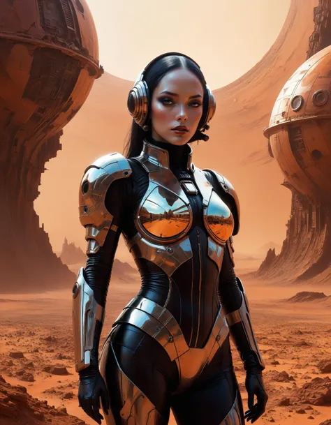by Kuang Hong and Julie Bell, gothic futurism, a human colony on Mars faces challenges , hyper detailed, professional poster art, bold lines, award winning, trending on ArtStation , (intricate details, masterpiece, best quality:1.4), looking at viewer, dynamic pose
<lora:add-detail-xl:1> <lora:xl_more_art-full_v1:0.5> <lora:NicolaSamori:0.5> in the style of nicola samori <lora:looking_at_viewer:2>