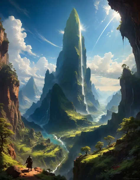 by Bill Medcalf and Antonio J. Manzanedo, (terragen, masterful, beautiful:1.4), poster art, bold lines, hyper detailed, expressive, award winning, (scenery:1.4), (intricate details, masterpiece, best quality:1.4),
looking at viewer, dynamic pose, wide angle view,
<lora:add-detail-xl:1> <lora:xl_more_art-full_v1:0.5> <lora:NicolaSamori:0.5> in the style of nicola samori <lora:looking_at_viewer:2>