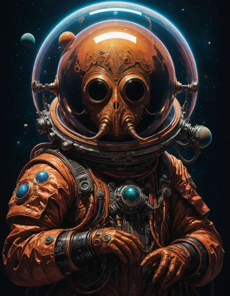by Hariton Pushwagner and lovecraftian,  neo-pop, a planet where the inhabitants have evolved to live in space, hyper detailed, professional poster art, bold lines, award winning,  trending on ArtStation , (intricate details, masterpiece, best quality:1.4), looking at viewer, dynamic pose
<lora:add-detail-xl:1> <lora:xl_more_art-full_v1:0.5>  <lora:NicolaSamori:0.5> in the style of nicola samori <lora:looking_at_viewer:2>