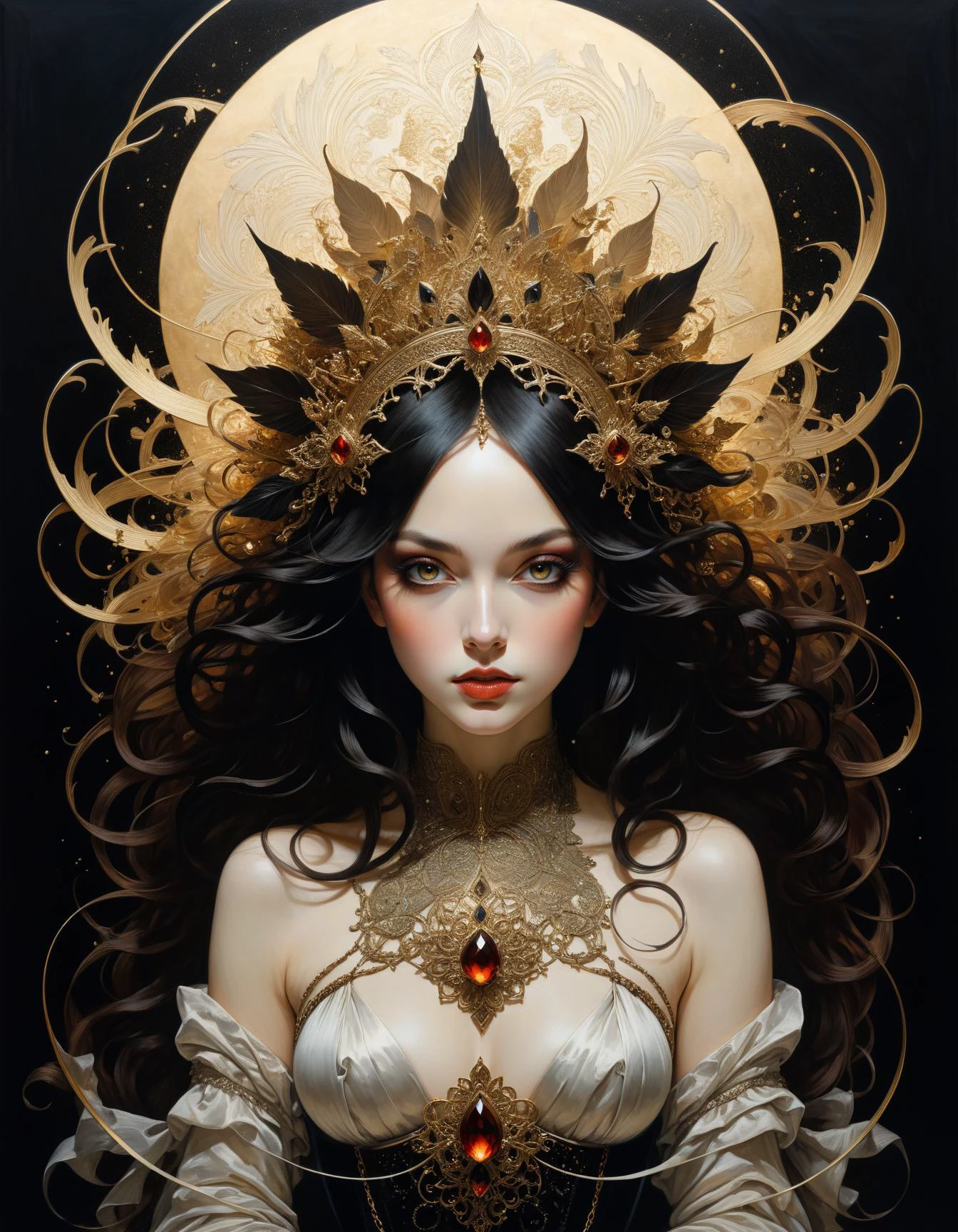 by Abigail Larson and Adonna Khare, (explosive, masterful, beautiful:1.4), poster art, bold lines, hyper detailed, expressive, award winning, (otherworldly creature:1.4), (intricate details, masterpiece, best quality:1.4),
looking at viewer, dynamic pose, wide angle view,
<lora:add-detail-xl:1> <lora:xl_more_art-full_v1:0.5> <lora:NicolaSamori:0.5> in the style of nicola samori <lora:looking_at_viewer:2> <lora:SexyConiAI:0.1> sexyai
