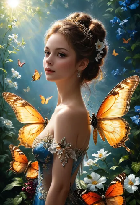 (masterpiece), realistic lighting, score_9, score_8_up, score_7_up, realistic, intricate details, hyperdetailed, extremely sharp, 4k, ,vivid colors,
((masterpiece)), ((best quality)), (ultra-detailed), absurdres, extremely detailed CG unity 8k wallpaper, Official Art,
an earthworm transforms into a butterfly
illustration, (dramatic lighting:1.1),
hyperdetailed, hyperrealistic, 8k, high quality, hi res, best quality, high quality, absurd res, volumetric lighting, reflections, polished, intricate, soft warm lighting,