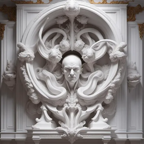(Amazing Neo-Dynamicism Plaster relief molding art, Venomspire, beautiful environment), (Amazing setting, Dynamic, volumes, High quality picture, Superb lighting, Highly detailed, Sharp focus, Masterpiece art, 8K resolution picture, Fujifilm X-T3, photorealistic)
