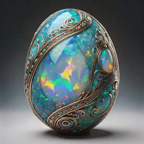 fantasy style (masterpiece),a beautiful dragon egg,dim light,fantasy,ultra realistic,HDR,intricate details,8k,photograhpic,realistic,highly detailed,absurdres details,ral-opal,<lora:ral-opal-sdxl:0.8>,