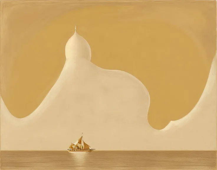 [by Edvard Munch: (Otto Müller:0.9) :3], Abstract, Drawing, Golden ratio, Beige ("The golden age of the Ottoman empire":1.1) , it is very Glam and Engrossing, Chocolate Brown and Cream background, Raining, horizon-centered, Simple and clean, Peaceful, Monochrome, stylized