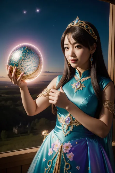 1girl, professional Unity Engine, masterpiece, Full length frame of a [Shy|Alhambresque] Offensive Vietnamese ([Algae|Faberge egg]:1.3) , it is made from Hummingbird feeder, it is in a Fairy-Tale setting, best quality, from inside of a Ghostly Vikingsholm Castle, Mesmerizing blossoms and Perseid meteor in background, at Blue hour, in focus, Ultra Real, Awe, Dreamcore, Neon Light, Fish-eye Lens, Offset print, Vitrail, glimmering transformation, Best quality, Concept Art World