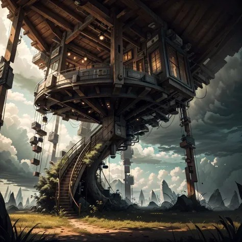 atmosphere In a treehouse, scene, backdrop, location, high contrast, sharp focus, masterpiece, best quality, highly detailed, HDR, highest quality, highres, sharp focus, 8k, 16k, skin pores, dynamic lights, realistic shadows, best shading, award winning masterpiece