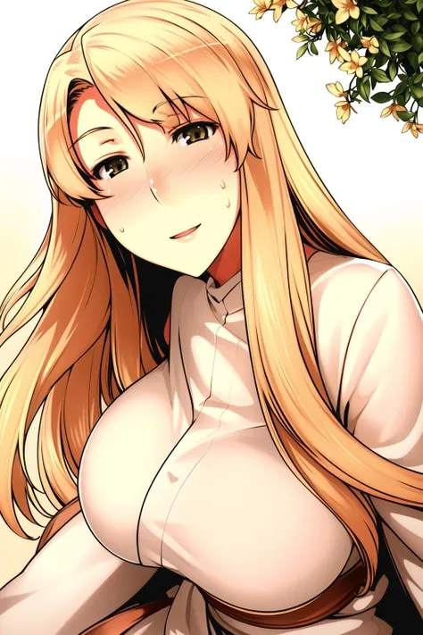 Simple_White_Background,
Brown_kimono,
<lora:Koharu_Tachibana_Circumstances-KK77-V2:0.7>,
bangs,blonde hair, Blue_eyes,long hair,
<lora:Mariana_Luciano_NON_VIRGIN-KK77-V1:0.3>,<lora:more_details:0.1>,
1 girl, 20yo,Young female,Beautiful Finger,Beautiful long legs,Beautiful body,Beautiful Nose,Beautiful character design, perfect eyes, perfect face,expressive eyes,perfect balance,
looking at viewer,(Focus on her face),closed mouth, (innocent_big_eyes:1.0),Light_Smile,
official art,extremely detailed CG unity 8k wallpaper, perfect lighting,Colorful, Bright_Front_face_Lighting,shiny skin,
(masterpiece:1.0),(best_quality:1.0), ultra high res,4K,ultra-detailed,
photography, 8K, HDR, highres, absurdres:1.2, Kodak portra 400, film grain, blurry background, bokeh:1.2, lens flare, (vibrant_color:1.2),professional photograph,
(Beautiful,large_Breasts:1.4), (beautiful_face:1.5),(narrow_waist),