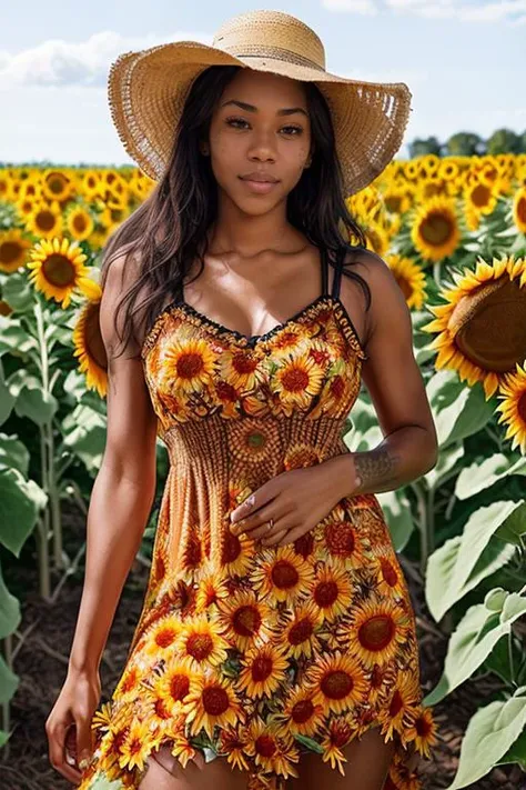 Merger_mucci_tareinne,
(walking through a field of sunflowers wearing a (summer dress:1.3) and sun hat, field, sunflowers, summer, scenic:1.2),
bokeh, f1.4, 40mm, photorealistic, raw, 8k, textured skin, skin pores, intricate details <lora:epi_noiseoffset2:1>, epiCRealism <lora:ClothingAdjuster3:-1>