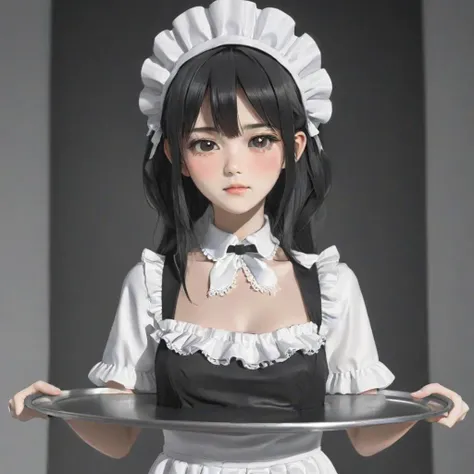 <lora:breasts on tray XL:0.6> breasts on tray, flat chested waitress, maid headdress, <lora:flat_chested_with_top-v0.9:1.5>, dress, <lora:EnvyCuteSliderXL01:-1>, <lora:BoutXOval_SDXL_dim32-000005:-1> boutx clothes