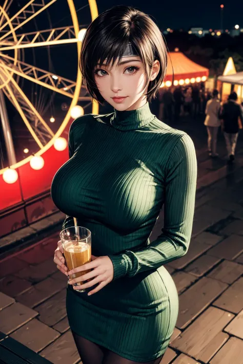 (8K, Best Quality, Masterpiece:1.2), (Realistic, Photorealistic:1.37), Ultra Detail, 1 Girl,Cute,Solo,Beautiful Details Sky,More Cafe,Night,Sit,Date,(Blushes),(Smile:1.15),(grin)Small,(Fantasy Breasts), Cleavage, Beautiful Detailed Eyes,(Shirt with Collar:1.1), Night, Wet,Business Clothes, Rain, Black Lace, (Shorthair:1.2),Floating Hair Novafrog Style, Cyber, Futuristic --auto