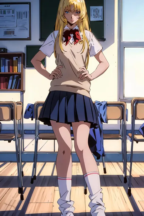 ((masterpiece)), ((best quality)), (detailed), (Urumi_Kanzaki,blonde hair:1.2) <lora:Urumi_Kanzaki-07:0.7>