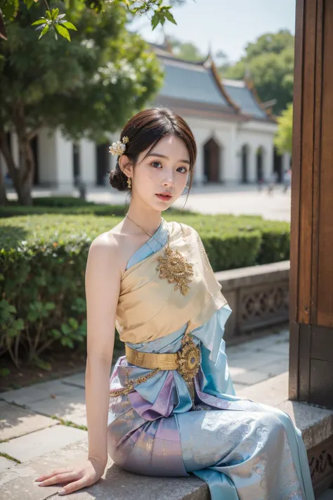 medium_shot,
1girl,sitting,
ThaiDress,
scenery,landscape,(ruins),
((realistic)),highres,
<lora:9_ThaiDress:1>,