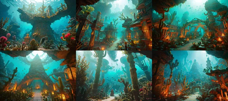 (otherworldly, otherworldly atmosphere, otherworldly appearance), highly insanely detailed, masterpiece, top quality, best quality, highres, 4k, 8k, RAW photo, collar, earrings, jewelry, necklace, armlet,
(long_hair, long hair, random colors cloth, random colors hair, random long hair, dynamic hair, glowing hair, hair over one eye),
(eyelashes, eyeliner, eyeshadow, eyelashes),
pink lipstick,
natural makeup,
((ancient egyptian theme:1.2)), golden ornaments,
1girl, (portrait:0.4), nsfw,
((desert, Mexico, cacti, underwater)),
a grove of mechanical trees swaying to the rhythm of coded breezes, (tranquil:0.6), (serene:0.5),
long messy hair,
1girl, (from below),
a large fantasy dwarf settlement underground, magical lights, forge and furnace, DwaRe, <lora:DwarvenRealms-10:0.7>, in the style of Tolkien, Middle Earth, Moria, epiCPhoto,
(moss vines), (fantasy world)