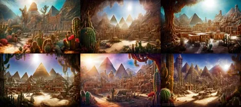 (otherworldly, otherworldly atmosphere, otherworldly appearance), highly insanely detailed, masterpiece, top quality, best quality, highres, 4k, 8k, RAW photo, collar, earrings, jewelry, necklace, armlet,
(long_hair, long hair, random colors cloth, random colors hair, random long hair, dynamic hair, glowing hair, hair over one eye),
(eyelashes, eyeliner, eyeshadow, eyelashes),
pink lipstick,
natural makeup,
((ancient egyptian theme:1.2)), golden ornaments,
1girl, (portrait:0.4), nsfw,
((desert, Mexico, cacti, underwater)),
a grove of mechanical trees swaying to the rhythm of coded breezes, (tranquil:0.6), (serene:0.5),
long messy hair,
1girl, (from below),
a large fantasy dwarf settlement underground, magical lights, forge and furnace, DwaRe, <lora:DwarvenRealms-10:0.7>, in the style of Tolkien, Middle Earth, Moria, epiCPhoto,
(moss vines), (fantasy world)