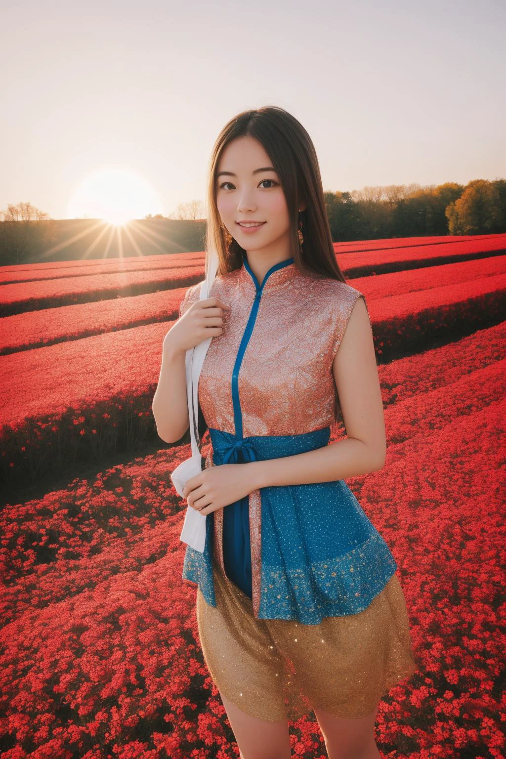 1girl, (by Xu Bing:1.2) , colorful woodcut technique of an elegant, Altermodern Chic Argentinian ([slice|Guisarme]:1.3) , it has good-looking details, it is covered in Powder, centered Instax background, autumn roots and flower field, at Sunrise, tilt shift, Illustration, Proud, Cloudpunk, Starlight, 50mm, High Contrast, National Geographic, layered textures, 4K, 8K