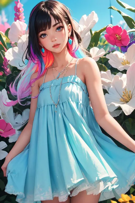 (best quality, ultra-detailed, masterpiece), young lovely girl wearing tent dress, extremely cute, cinematic angle, detailed, <lora:Tent_Dress_1.0:0.7>