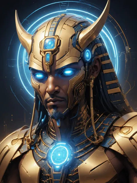symmetry!! egyptian god of technology, solid cube of light, hard edges, product render retro - futuristic poster scifi, lasers and neon circuits, brown skin egyptian god in the style of jean giraud, yoshitaka amano, hiroshi yoshida, moebius, greg rutkowski, xiang duan, thomas kinkade, krenz cushart, stanley artgerm lau, wlop, rossdraws, concept art, cinematic lighting, hyper realism, high detail, octane render, 8 k, <lora:AetherPunkAIv2:0.8> aetherpunkai