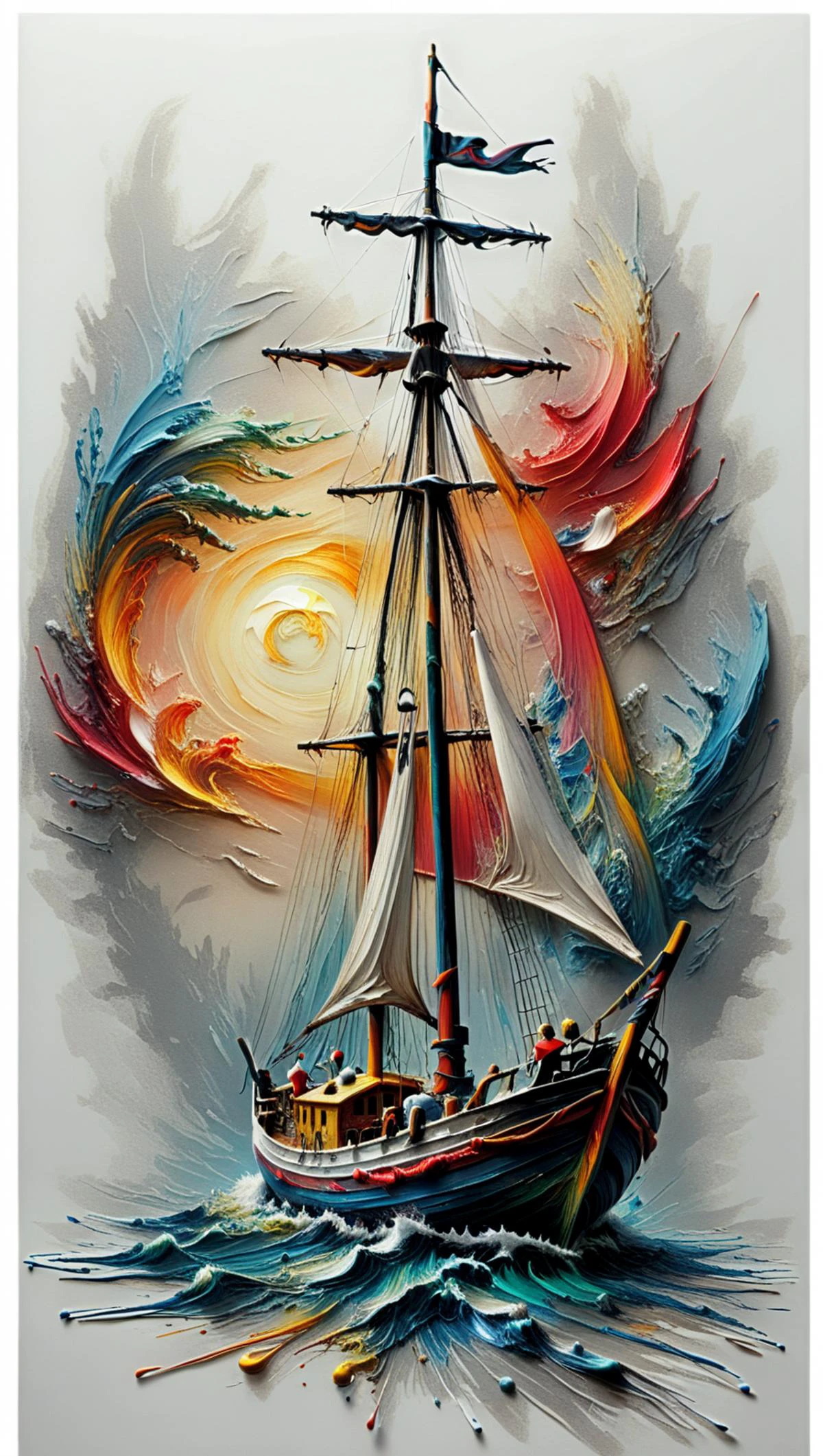 <lora:artfullyWHIMSICAL_SDXL_V1:1>, artwhmscl, romantic art, William Turner, vibrant colors, sailor boat, <lora:artfullyTREETTREET_SDXL_V1:1> Arttrttrt <lora:Colorful_Paint_SDXL:0.5> mad-thrdpnt <lora:Acrylic_Paint_Style_SDXL:0.5>