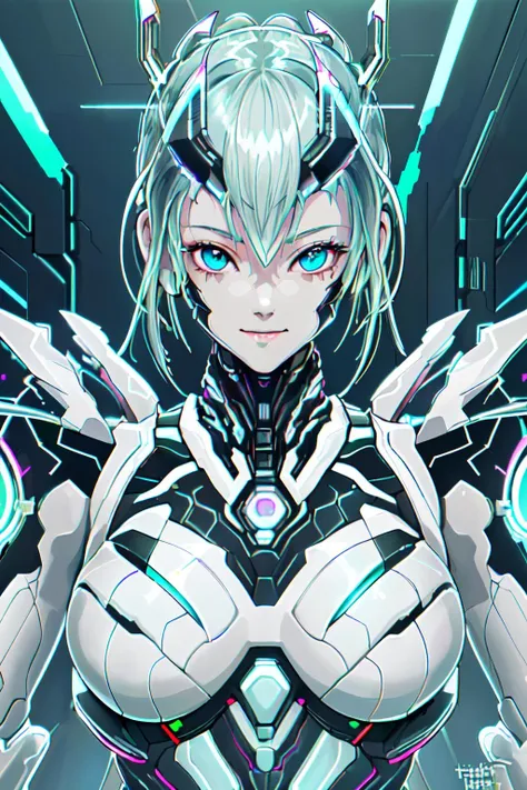 <lyco:Cyber_Saturation:0.7>realistic, simple background, armor,transgressive art, sharp focus, cyber punk , saturated colors, pastel colors,
(best quality, masterpiece, RAW photo,ultra-detailed:1.2), <lyco:GoodHands-beta2:1.0>,1girl,solo,looking at viewer,smile <lyco:anime_minimalist_v1-000020:-0.3>