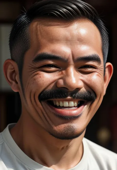 portrait of handsome thai man, mustache, smiling,
<lora:chevron-mustache:.7>