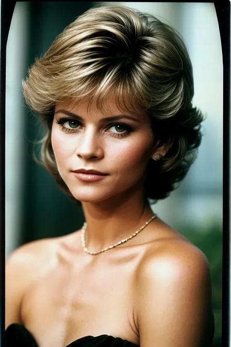 photo of (MarP0s_V1_TTX016:0.99), a woman, closeup portrait, perfect hair, (short 80s hairstyle), posing, (vintage photo, plugsuit), (polaroid frame), 24mm, (tintype), (analog, film, film grain:1.3), ((in Havana, daylight, gritty)), ((detailed eyes)), (seductive pose), (epicPhoto)