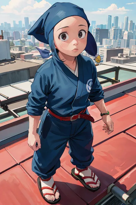 ninjahattori, dynamic ungle, sytlish ungle, (best quality, masterpiece, RAW photo,ultra-detailed:1.2), <lyco:GoodHands-beta2:1.0>,1girl,solo,
<lyco:ARWNinjaHattori:1.2>
ninja, blue costume, sandals, red belt,standing rooftop,city, cowboy shot,japanese cloth,