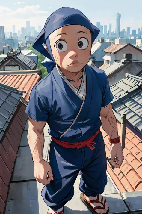 ninjahattori, dynamic ungle, sytlish ungle, (best quality, masterpiece, RAW photo,ultra-detailed:1.2), <lyco:GoodHands-beta2:1.0>,1boy,solo,
<lyco:ARWNinjaHattori:1.2>
ninja, blue costume, sandals, red belt,standing rooftop,city, cowboy shot,japanese cloth,