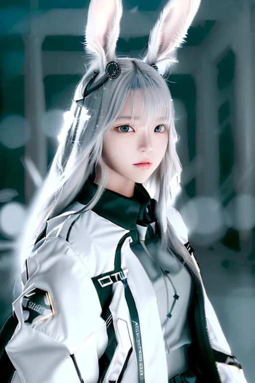 ((photorealistic)), HDR, real, ((cinematic still shot)), cinematic photography, dynamic, dynamic position, dynamic angle
<lora:koreanDollLikeness_v10:0.6>
FrostNova, <lora:ArknightsFrostnova_v10:0.8>, animal_ears, rabbit ears, head_ornaments, long hair, white jacket,
the background is ice