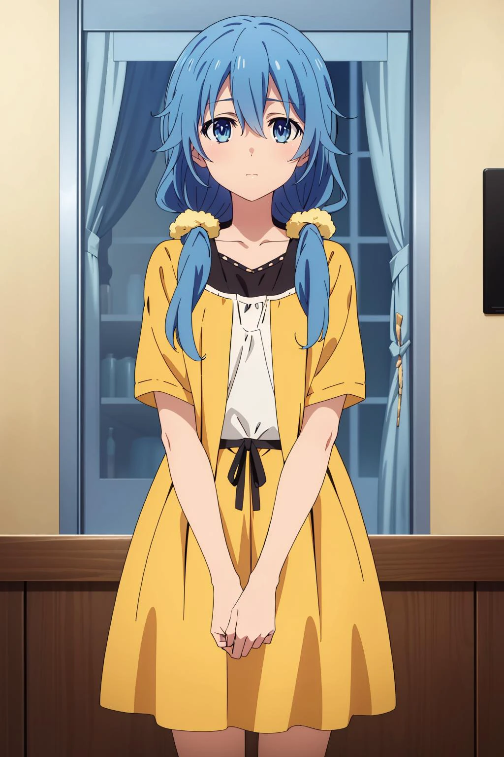 1girl, solo, best quality, masterpiece, <lora:yoshino-dal:0.8> yoshino himekawa, looking at viewer, anime coloring, cowboy shot
