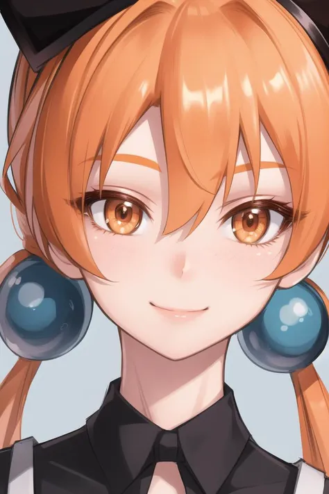 masterpiece, best quality, CG, wallpaper, HDR, high quality, high-definition, extremely detailed, <lora:alisa southercross:1>, 1girl,fake animal ears, close up, eye focus, smile, orange hair,
