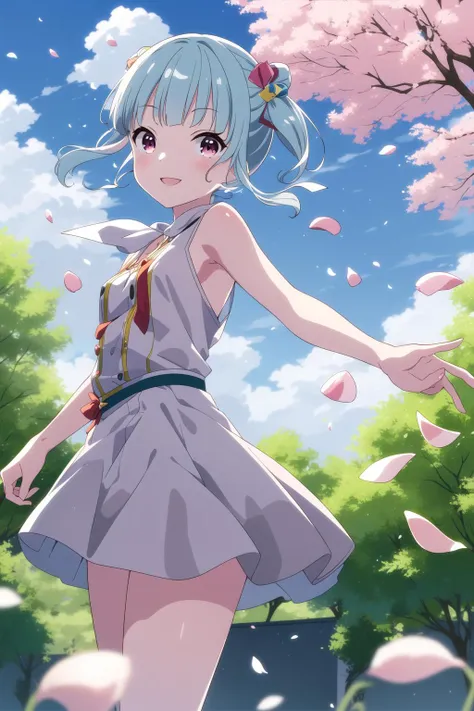 (masterpiece, best quality), 1girl, solo, hyodo shizuku, (nude, fully nude, perfect nipple, flat chest),(frill skirt), (short girl:1.4), <lora:szk:0.75>, dancing, smile, blush, school, yard, near big tree, (((flower petal floating in air))), day, cloud
anmnr, <lora:anmnr01gfv4.1:0.3>