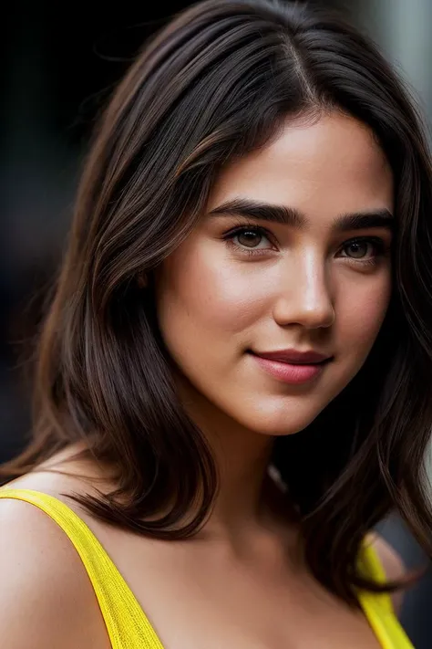 photo of beautiful (jg_jc0n:0.99), a woman in a (movie premiere gala:1.1), perfect hair, wearing (sexy yellow bikesuit:1.1), (paparazzi in background), ((La Sape:1.1)), modelshoot style, (extremely detailed CG unity 8k wallpaper), professional majestic (photography by richard avedon:1.1), (Nikon FE Camera), 24mm, exposure blend, hdr, faded, extremely intricate, High (Detail:1.1), Sharp focus, dramatic, soft cinematic light, (looking at viewer), (detailed pupils), cute smile, 24mm, 4k textures, soft cinematic light, adobe lightroom, photolab, elegant, ((((cinematic look)))), soothing tones, insane details, hyperdetailed, low contrast