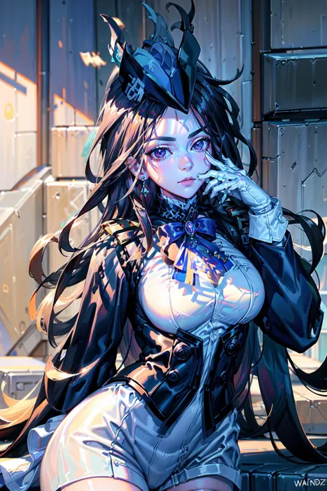 photo realistic:1.4 , (masterpiece:1.2, best quality), (highly detailed:1.3),
<lora:add_detail:0.6>,
(pureerosface_v1:0.5) , (ulzzang-6500-v1.1), <lora:00.SAFACE02:1.0>
smaller head, beautiful face, shaded face, smaller face, realistic human skin,
narrow waist,
------
cowboy shot,
------
<lora:clorinde:1.0> 1girl, black hair, purple eyes, hat, clorinde_outfit,