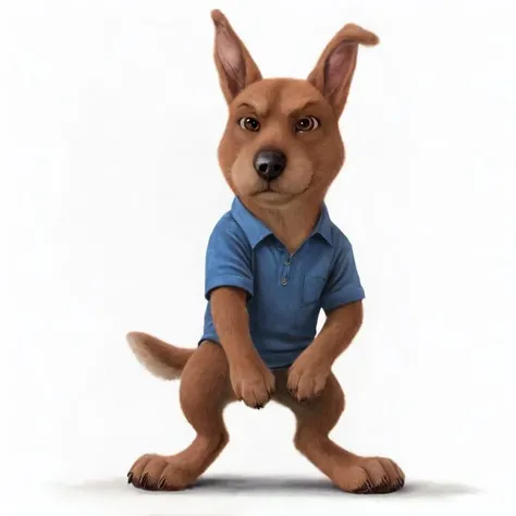 <lora:scrappydoo:1> scrappydoo, solo
anthro, male, clothed, skinny
full-length portrait, simple background, low-angle view
detailed realistic photorealism