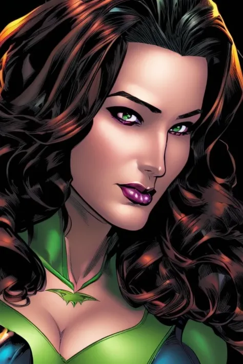 ComiDusk,comic book cover style, 1girl, solo,auburn hair, southern belle, green eyes, looking at camera, rogue from the x-men, art by artgerm, in the style of salvador lacrocca, ComiDusk