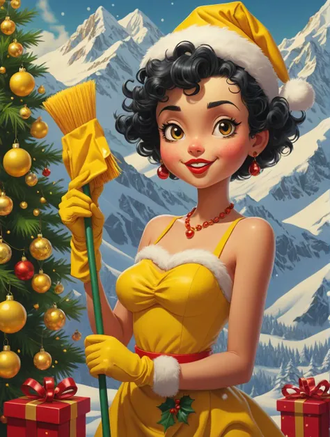 hyperrealistic art 1950s scared pin-up brunet girl in rose dress and mittens at north pole blizzard,<lora:Art_Frahm:0.9> . extremely high-resolution details, photographic, realism pushed to extreme, fine texture, incredibly lifelike