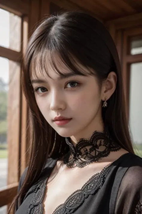 (Beauty写真)
(Mastepiece:1.3)A beautiful Japanese person((Frontal smiling photo:1.4)),((Blushing)),Beauty,((Smile)),Beautiful face,(Lifelike face),Beautiful delicate eyes,((One-piece dress)),Realistic eyes,Beautiful skin,Realistic skin texture(Real Skin)Radiant Skin,Professional Lighting,((Jet black, glossy, straight)),((Short bangs)),Black T-shirt,Mid-chest,High resolution,Sharp Focus,Ultra high definition eyes,
