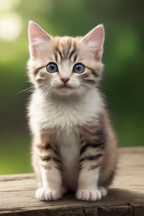 a highly realistic photo of kitten, HQCAT, <LORA:HQCAT:1.0>, realistic, natural lighting, post-processing, ultra realistic, highly detailed, very detailed, cinematic, hyper realistic, intricate scenery, sharp, photo by Annie Leibovitz, film, studio lighting, detailed skin, ultra realistic, bokeh, sharp features