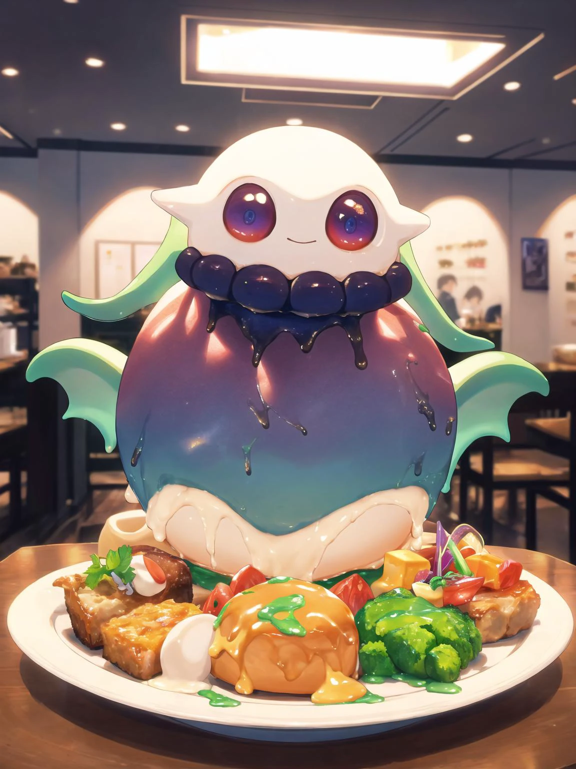 (masterpiece_1.2, best quality),ð,
//,
Luxury food that looks delicious,Cthulhu,