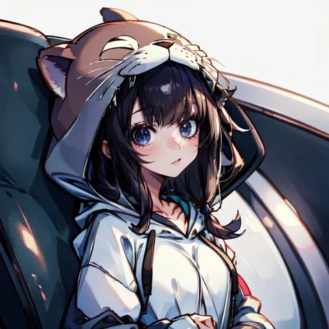 (masterpiece:1.2), (best quality:1.2), (high res:1.2),1girl , otter hoodie, <lora:OtterHoodie_v2:0.8>