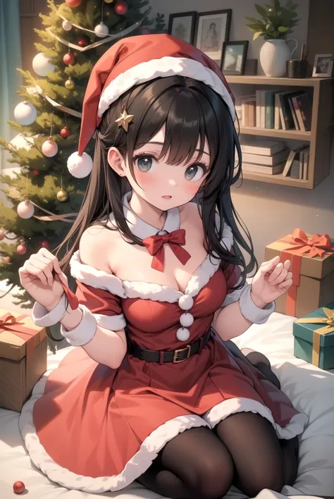 (best quality, masterpiece:1.15),1girl, decorating christmas tree, <lora:christmas_sider_v1:2>